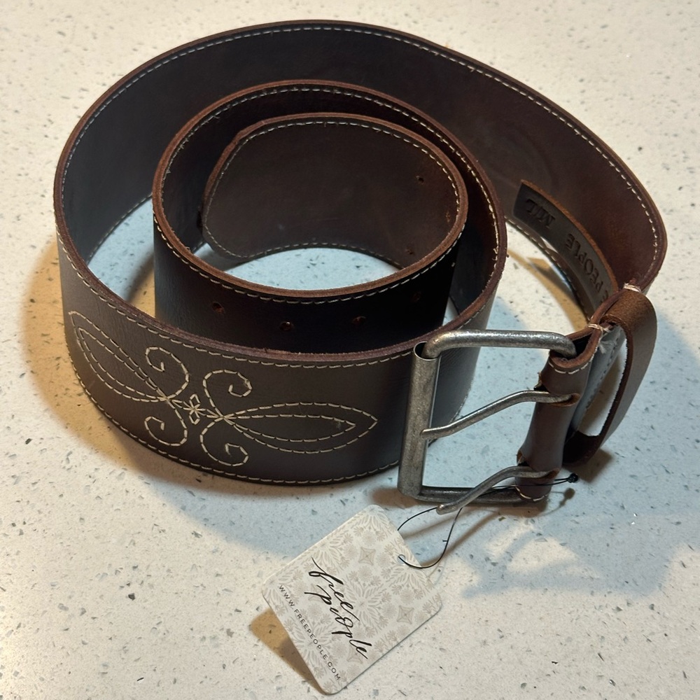 NEW Free People Leather Hip Beltnew with tags